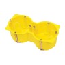 Courbi -  Internal Plasterboard Twin Switch Box Yellow Cable Junction Box Onetrade